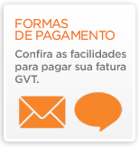 Formas de pagamento
